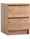 Mesa de luz LIMFJORDEN 2 cajones roble nat Mesa de luz LIMFJORDEN 2 cajones roble nat