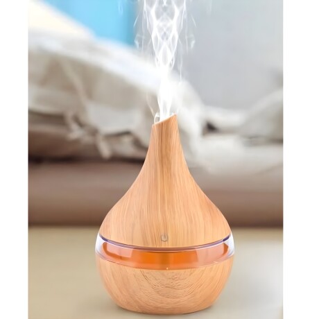 Humidificador ultrasónico con luces símil madera 300ml Humidificador ultrasónico con luces símil madera 300ml