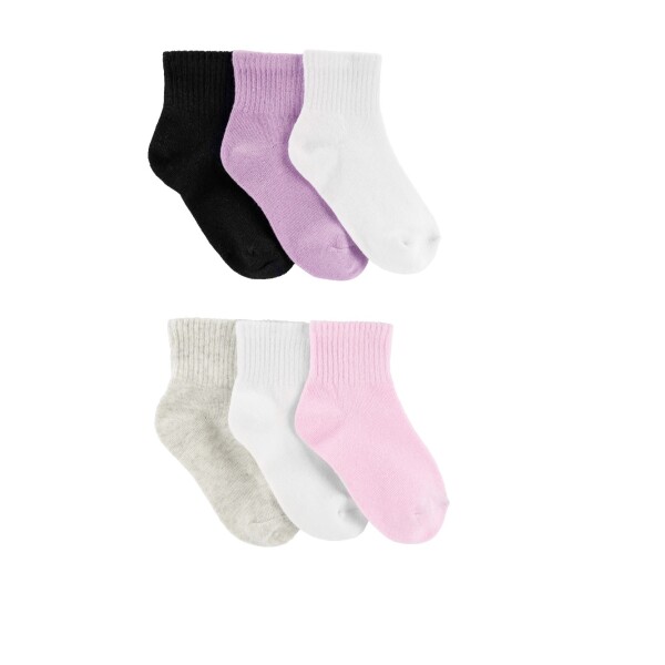 Set Medias Carters x6 Toddler Lisas Niña Set Medias Carters x6 Toddler Lisas Niña