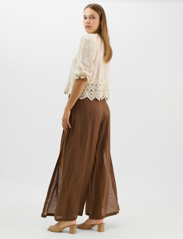 Blusa Bordada Puntilla CRUDO