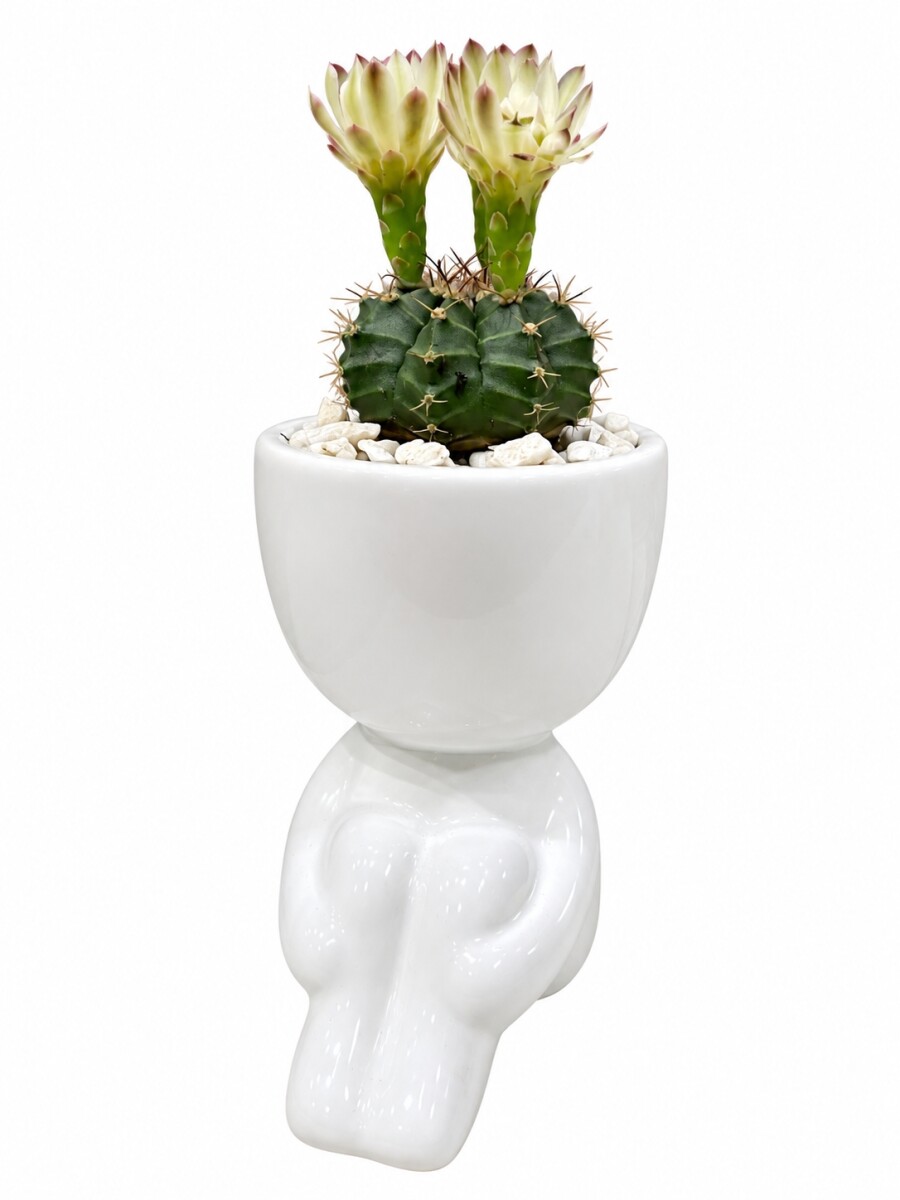 LITTLE PEOPLE CON CACTUS BLANCO