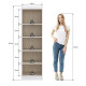 Armario Ropero Placard Multiuso 2 Puertas Cocina Baño Color Blanco Mundo Muebles Blanco