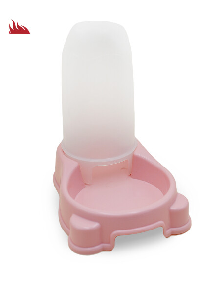 COMEDERO CON ALMACENAMIENTO ROSADO