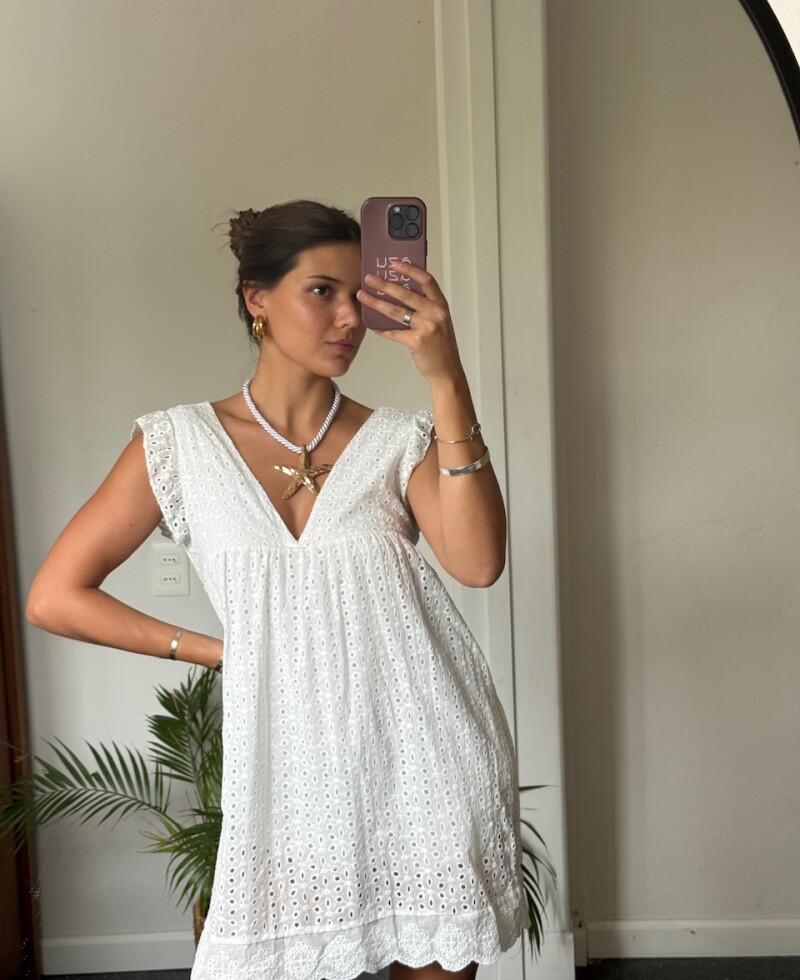 Vestido Ambar blanco