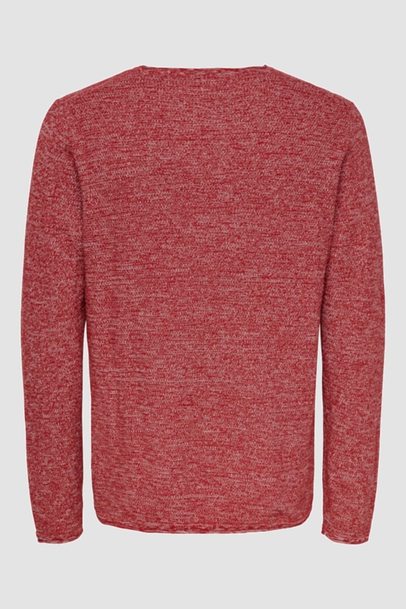 Sweater melange Pompeian Red