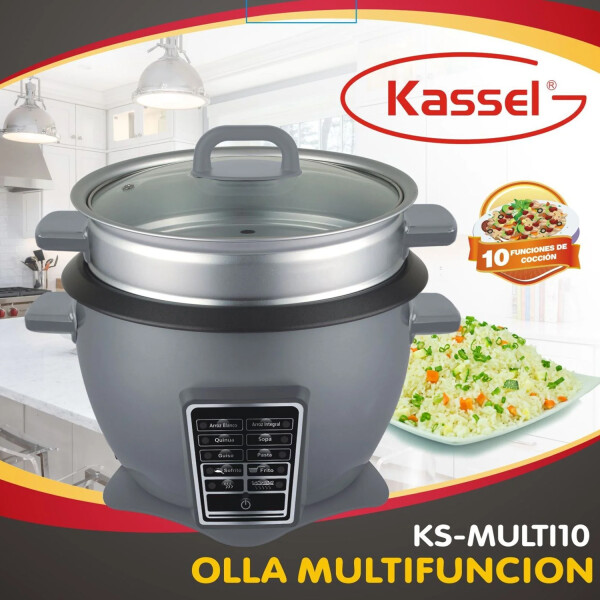 Arrocera Eléctrica Multifunción Kassel Ks-multi10 2.2l OLLA ARROCERA KASSEL KS- MULTI10