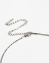 Collares Cortos Metal Collar Para Hombres De Acero Cadena Gruesa - Plateado