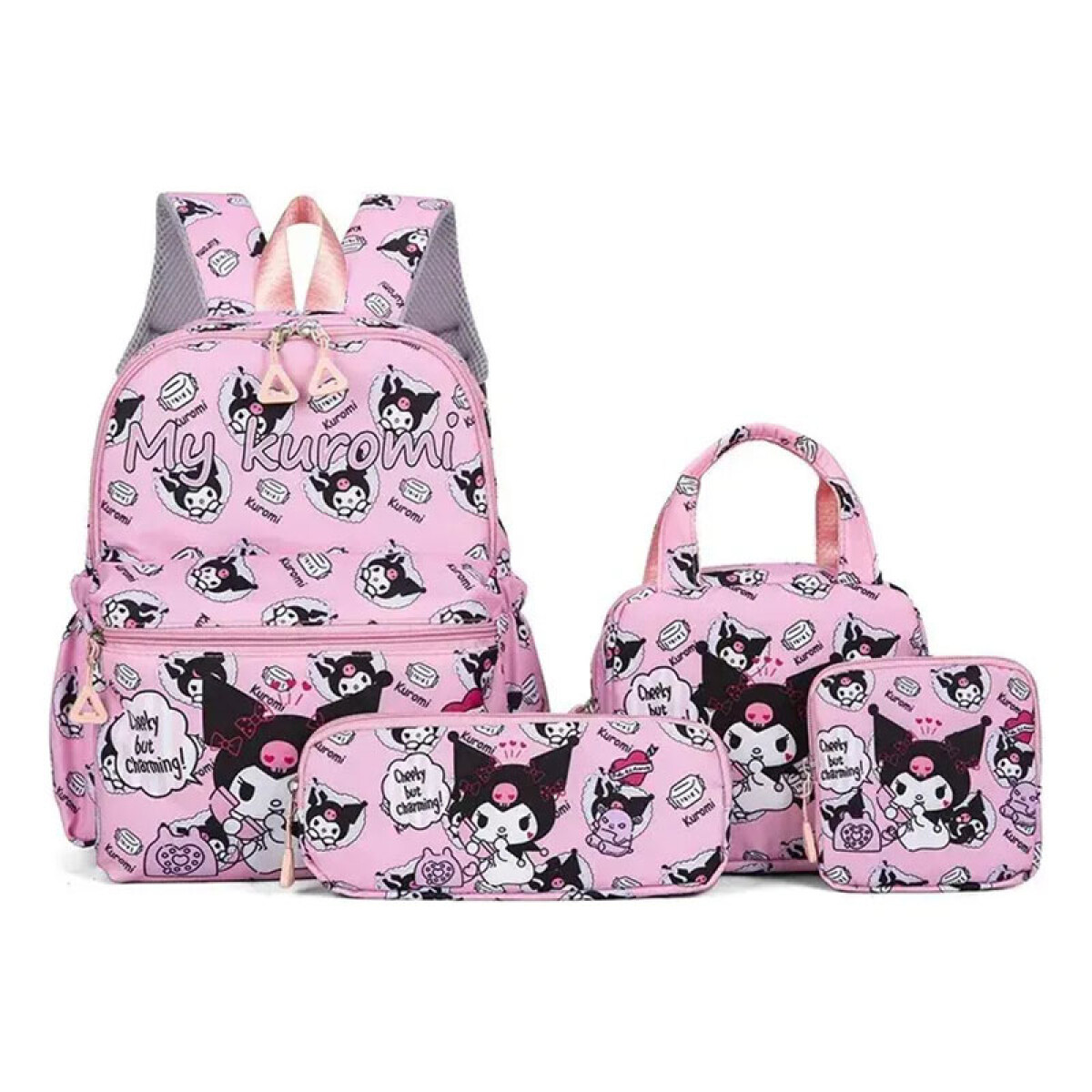 Set de mochila y carteritas 6 diseños - Set De Mochila Y Carteritas 6 Diseños 