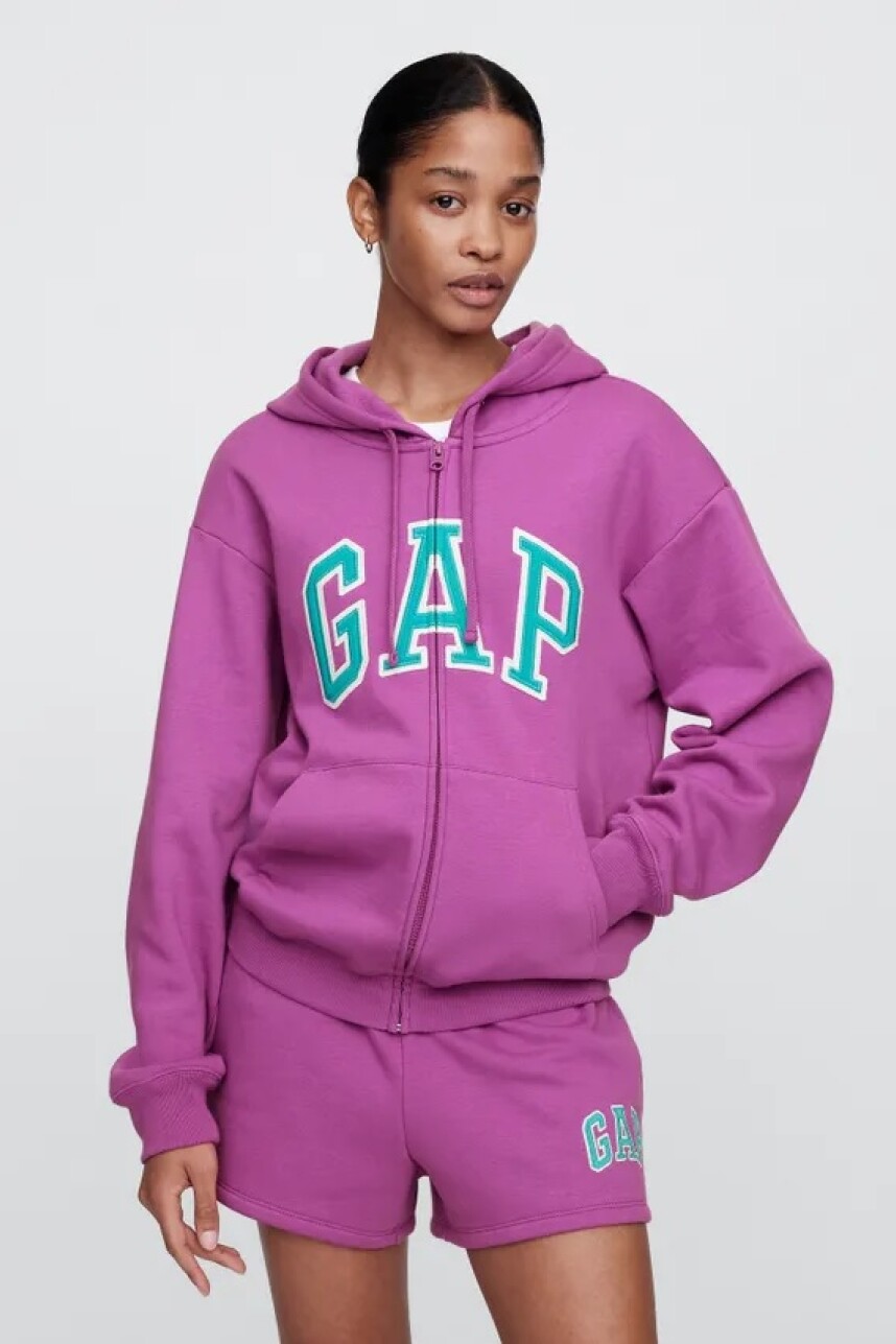 Canguro Con Cierre Logo Gap Mujer Cattelya Orchid 183223