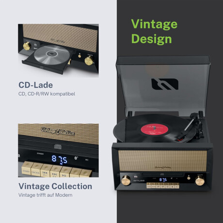 Tocadiscos Muse MT110B Bluetooth Radio FM y CD Tocadiscos Muse MT110B Bluetooth Radio FM y CD