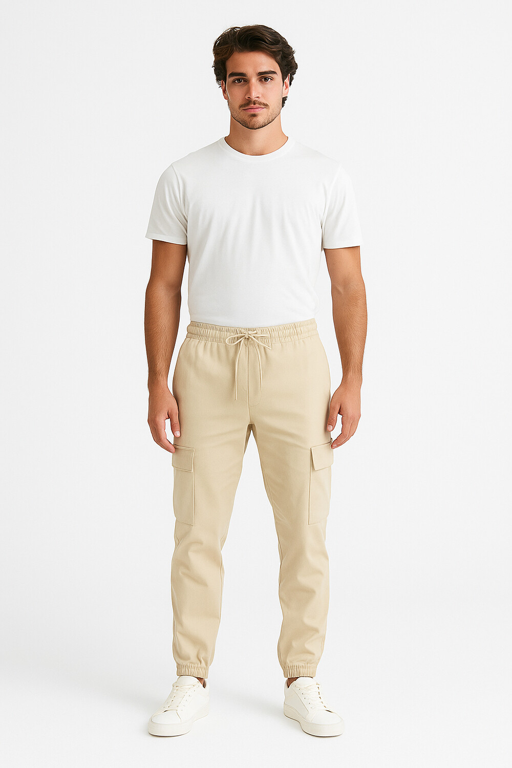 Pantalon Lastic Beige