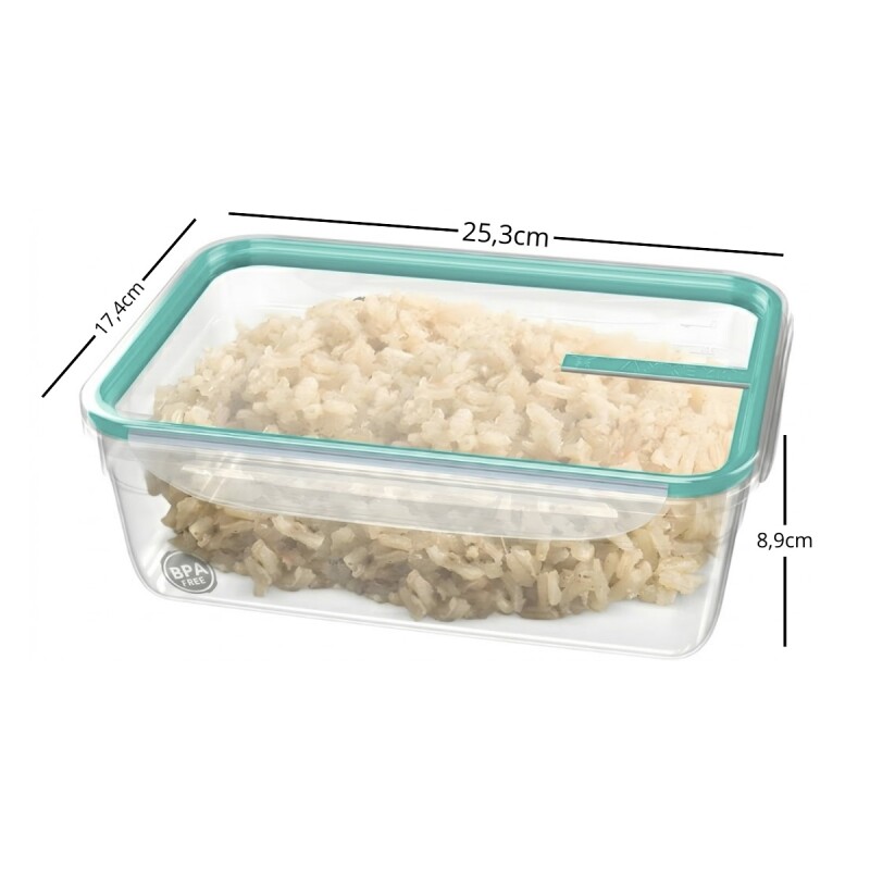 Pote con traba 2,5 Lts VERDE