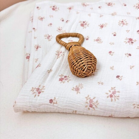 Set x2 Muselina Swaddle Cottage Rosa