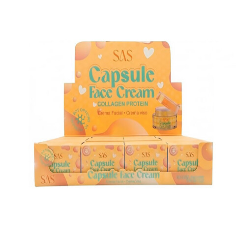 SAS Crema facial cápsulas de proteínas de colágeno 80g Sas Crema Facial Cápsulas De Proteínas De Colágeno 80g