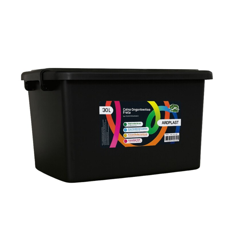 Set x5 Caja organizadora 30lts NEGRO