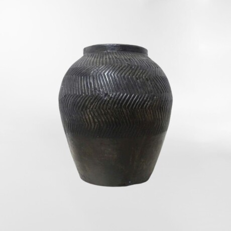 Florero LEDA NEGRO - UNICO