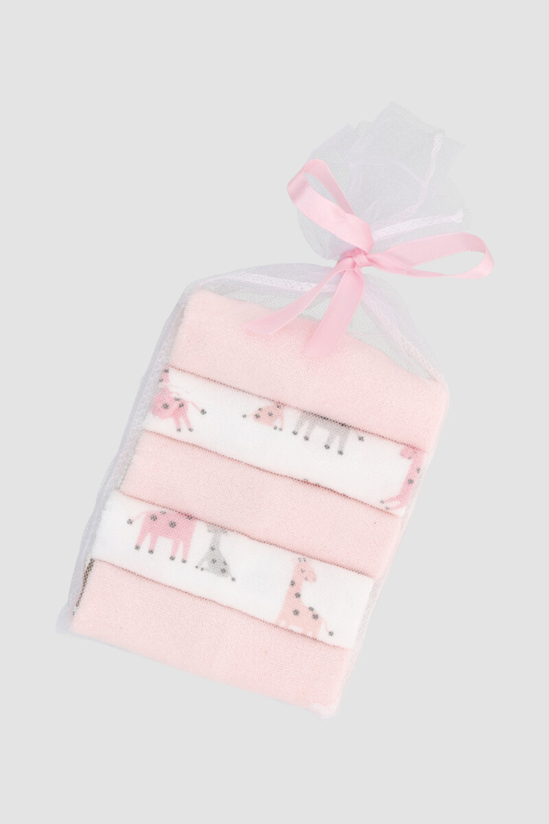 Set 5 babitas <br /> nenas - Rosado 