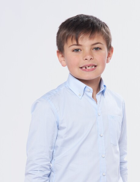 CAMISA LISA Celeste