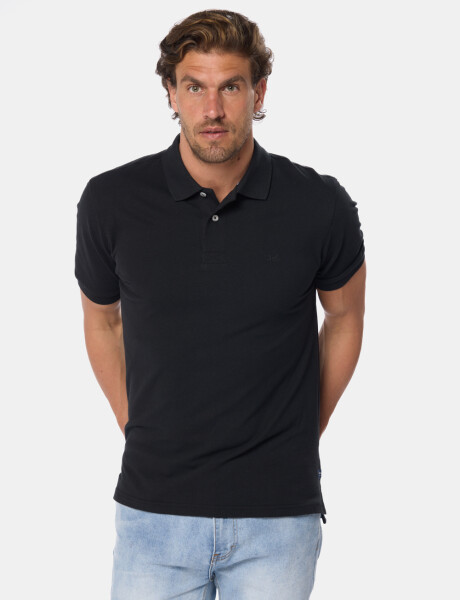 REMERA POLO PIQUE Negro