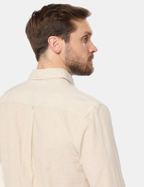 CAMISA DE LINO Beige