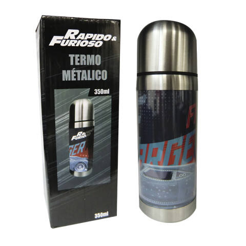 Termo de Metal Térmico 350 ml Rápidos y Furiosos U