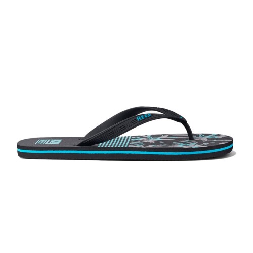 Ojotas Reef Seaside Prints Negro