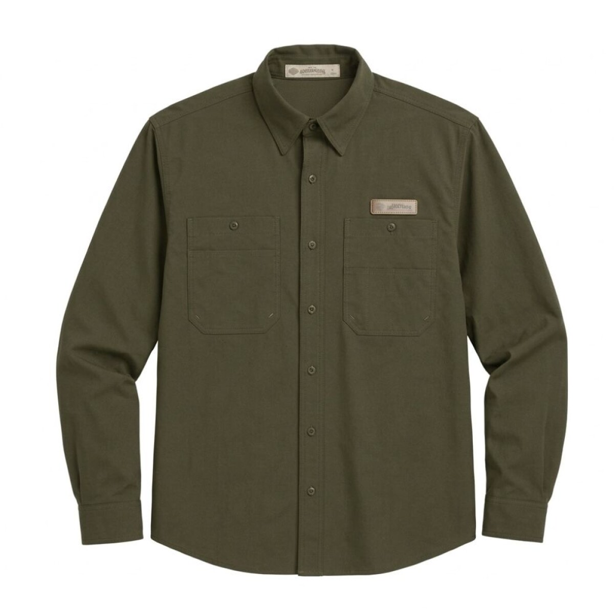 CAMISA MANGA LARGA FISHING VERDE 