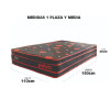 Colchon Espuma 1 Plaza Y 1/2 Petra Domus 110x188cm 30cm Alto Colchon Espuma 1 Plaza Y 1/2 Petra Domus 110x188cm 30cm Alto