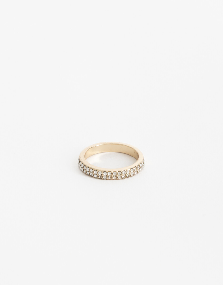 Anillo Metal Strass 