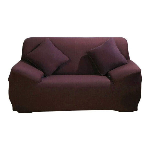 Funda Protector Sillón Sofá 2 Cuerpos Ajustable Elastizada Variante Color Marrón