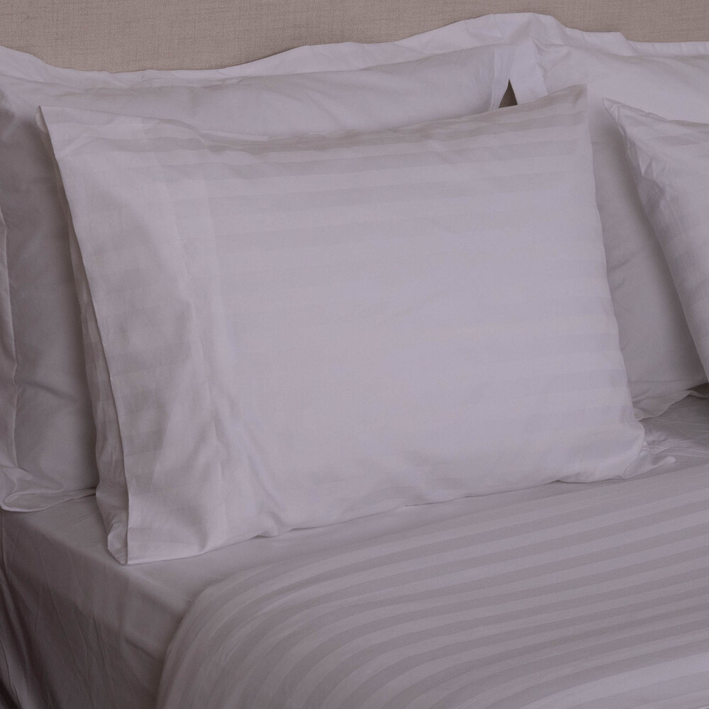 JGO SÁBANAS QUEEN ALGODON BLANCO HOTELERAS 500 HILOS