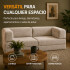 Sofá Sillón Cama ComboHome Teddy Premium 3 Cuerpos Corderoy Marrón 1