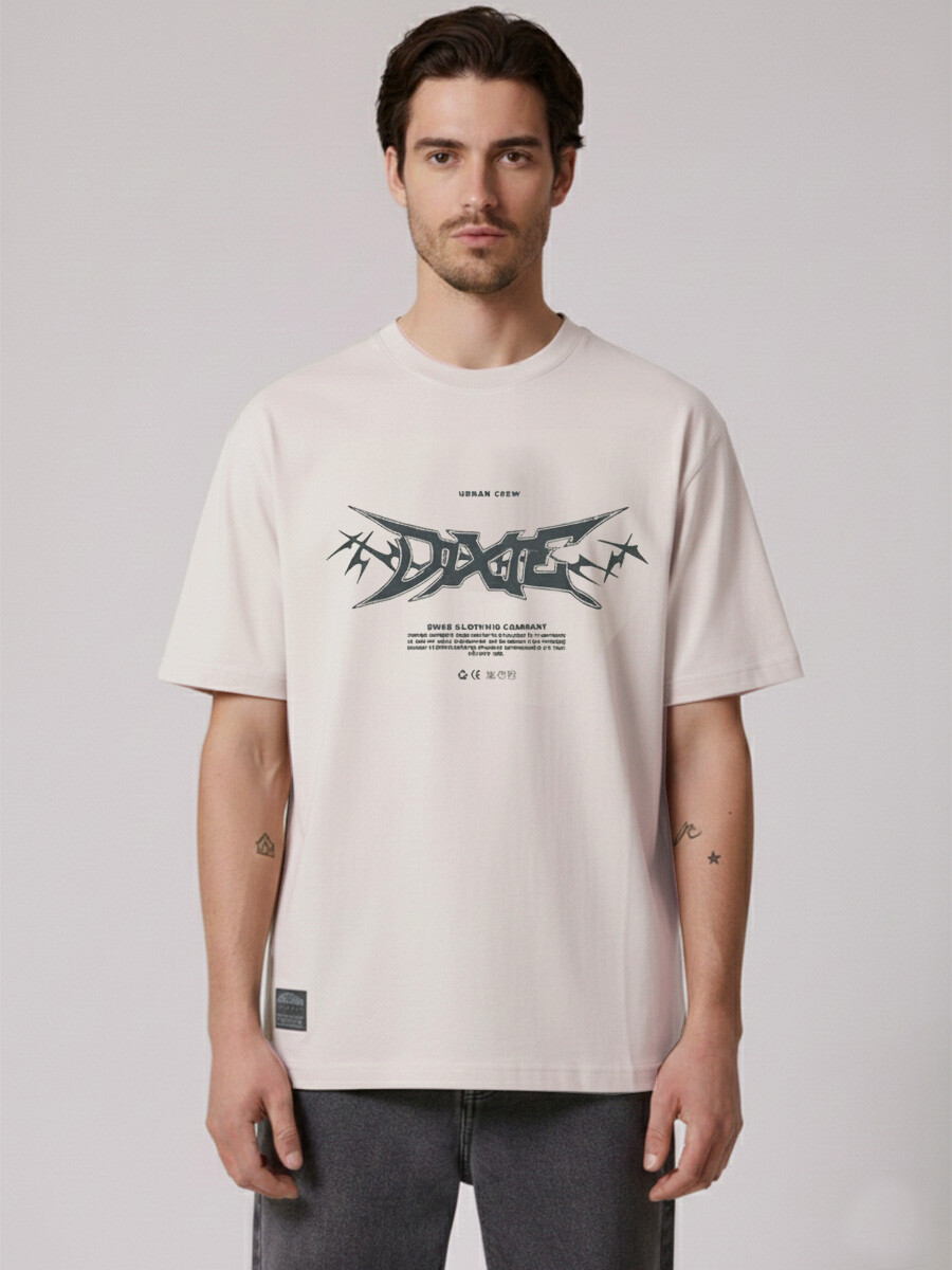 T-SHIRT SUBLIDO DIXIE - Marfil 