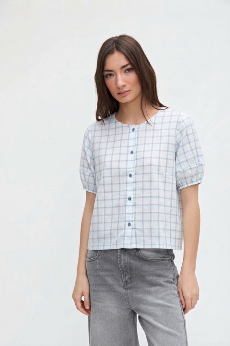Camisa Carla - Celeste 