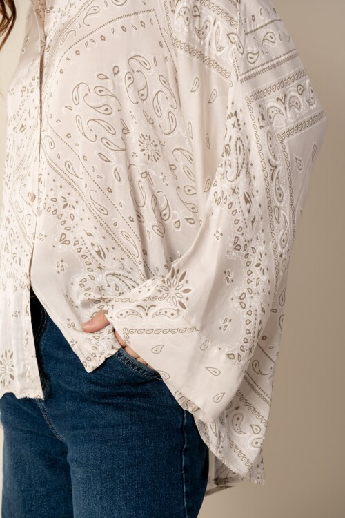 Camisa Bandana Natural