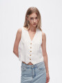 Chaleco Nayara Marfil / Off White