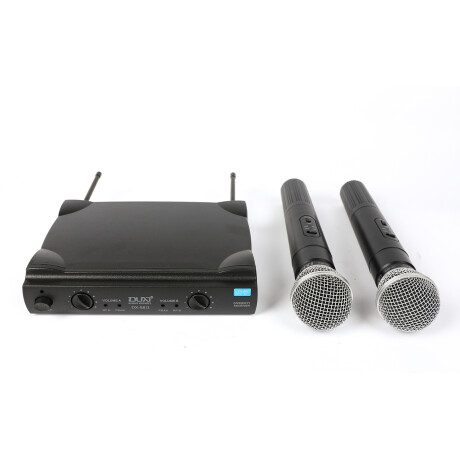 SET MICROFONO INALAMBRICO DX-58II DOBLE DE MANO UHF 2 UNIDADES SET MICROFONO INALAMBRICO DX-58II DOBLE DE MANO UHF 2 UNIDADES