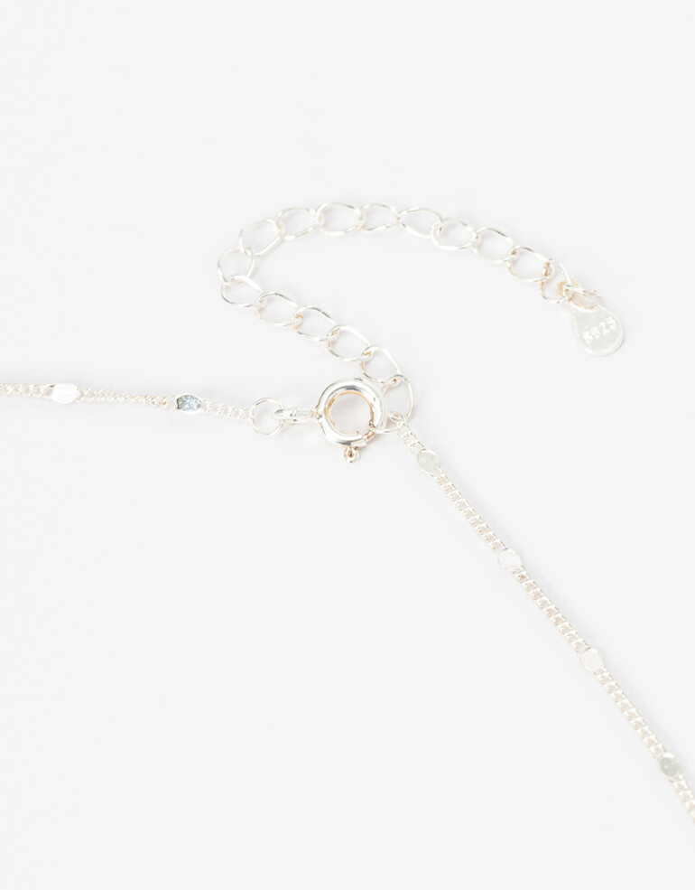 Collares Cortos Metal Collar Corto De Plata - Plateado