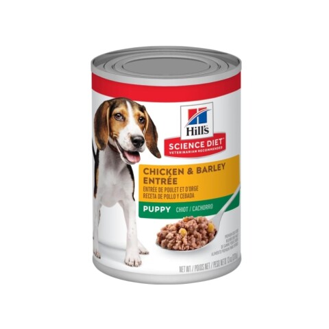 HILLS CANINE PUPPY CHICKEN & BARLEY ENTREE 370GR Hills Canine Puppy Chicken & Barley Entree 370gr