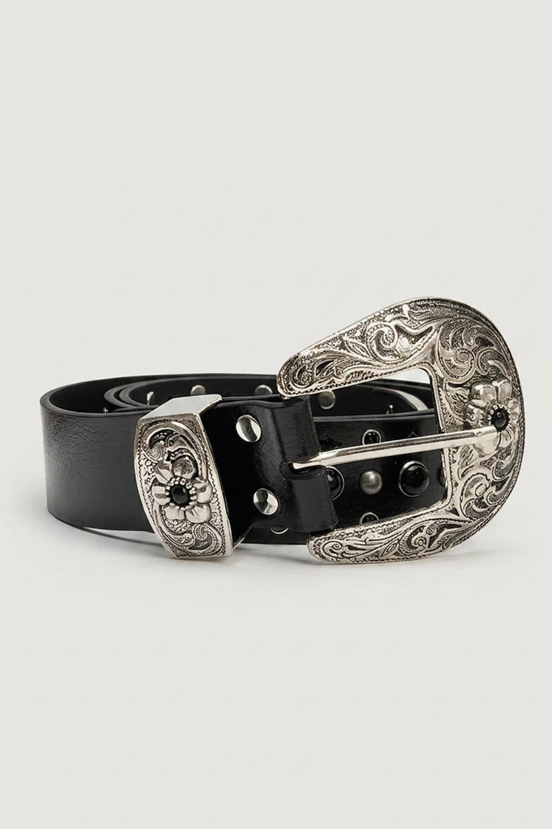 CINTO FLOWER BLACK NEGRO