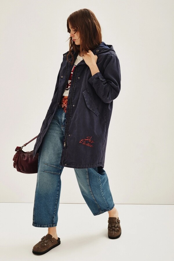 Campera Beck Canvas Azul