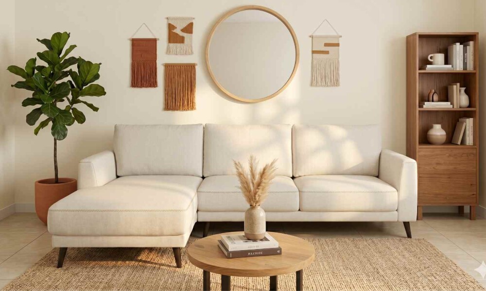Sofa con Chaise MORGAN Beige