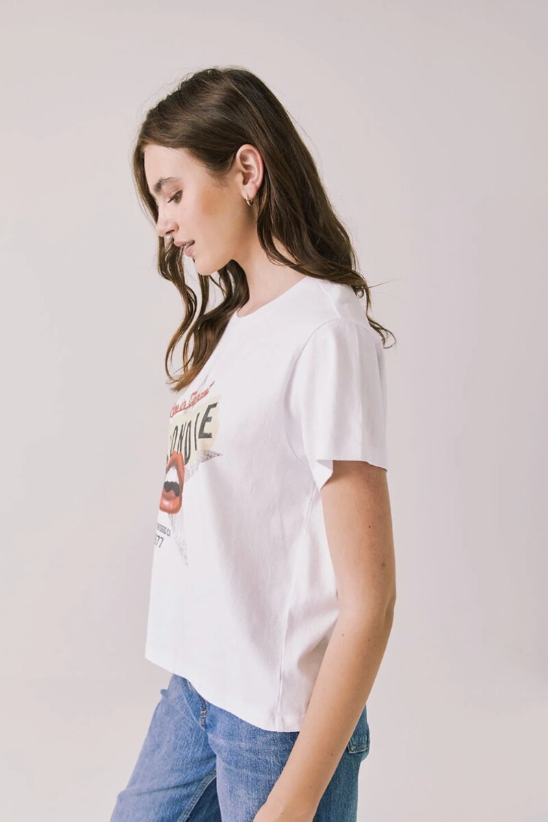 REMERA DE MANGA CORTA BLONDIE Blanco