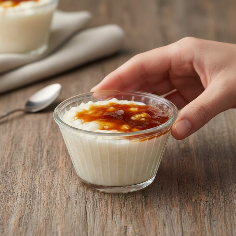 Set x4 Flanera estriada 130ml TRANSPARENTE