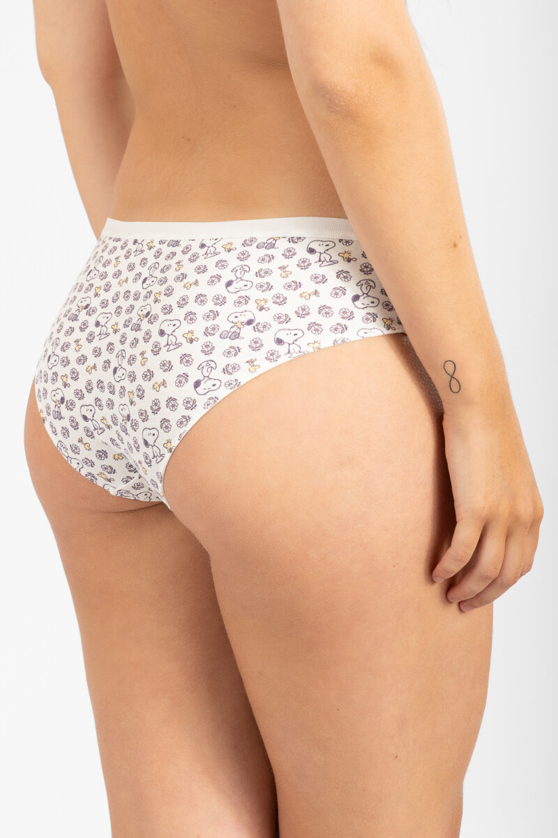 Culotte flower hug Marfil