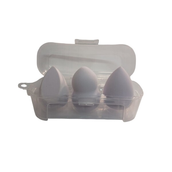 Esponja de maquillaje 3pcs violeta