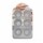 Molde de Silicona para 6 Muffins Cupcakes Antiadherente Gris