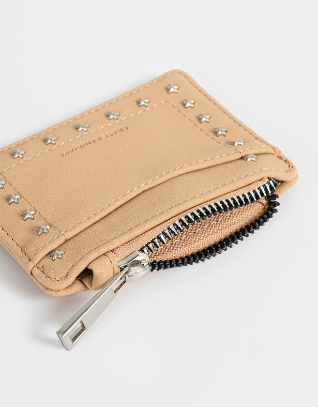 Monederos Monedero Con Tachas Camel - Marron Camel