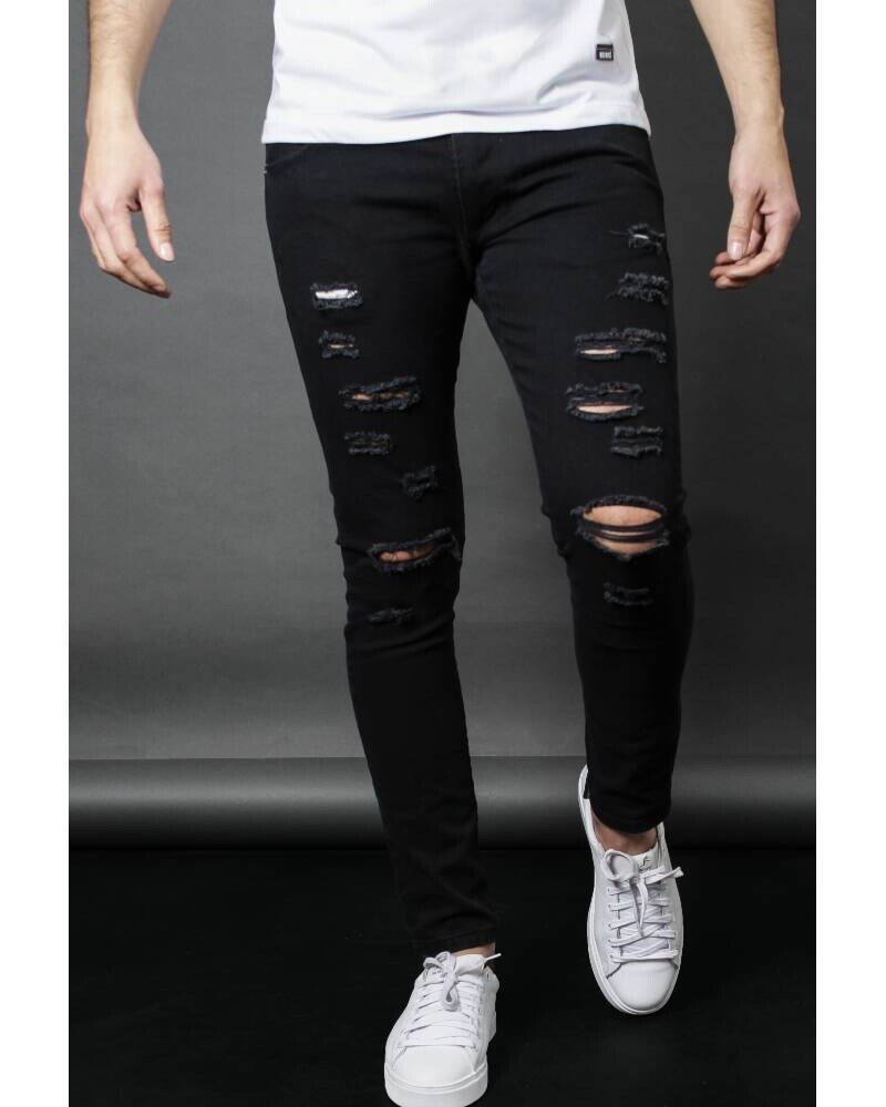 Pantalon Slim Gabardina Negro