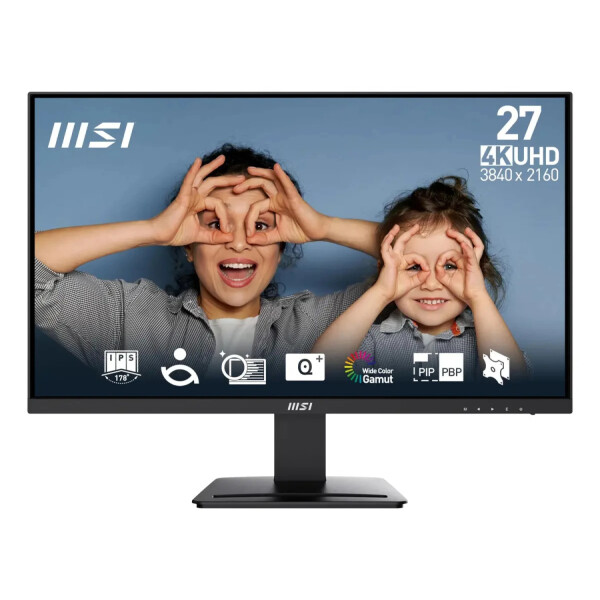 Monitor Msi Pro Mp273u 27" Ips 4k Uhd 60 Hz MONITOR MSI PRO MP273U 27" NEGRO